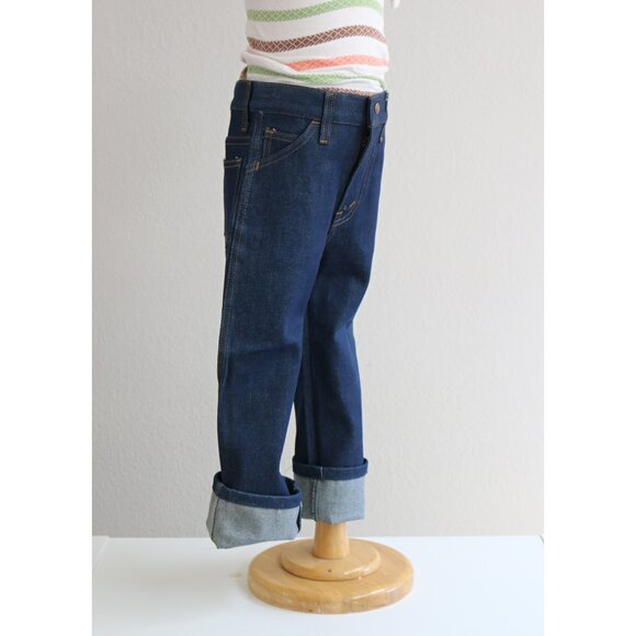 Deadstock, 1970's Vintage Bayly Dark Wash Jeans Kid's Size 5 to 6 Extra Small XS - Picture 6 of 10